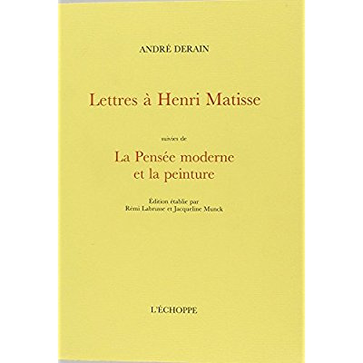 Emprunter Lettres à Henri Matisse suivies de La Pensée moderne et la peinture livre
