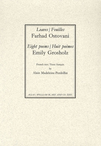 Emprunter Feuilles ; Huit poèmes. Edition bilingue français-anglais livre