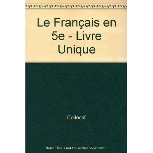 Emprunter Le français en 5e - Livre unique livre