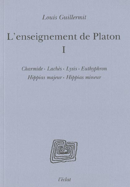 Emprunter L'enseignement de Platon. Volume 1 livre
