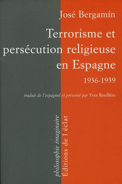 Emprunter Terrorisme et persécution religieuse en Espagne. 1936-1939 livre
