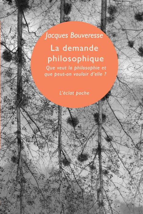 Emprunter La demande philosophique. Que veut la philosophie et que peut-on vouloir d'elle ? - Leçon inaugurale livre