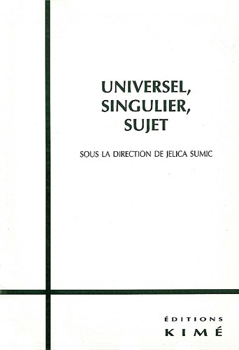 Emprunter Universel, singulier, sujet livre