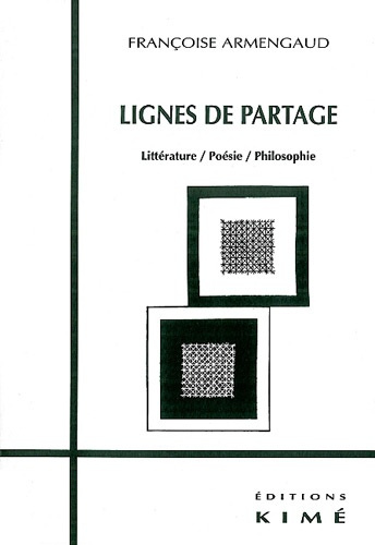 Emprunter Lignes de partage. Littérature / Poésie / Philosophie livre