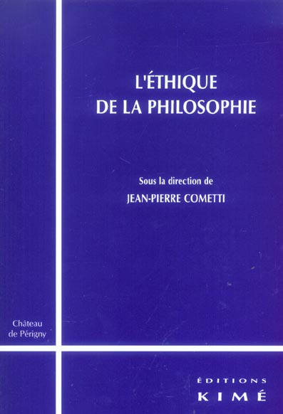 Emprunter L'éthique de la philosophie livre