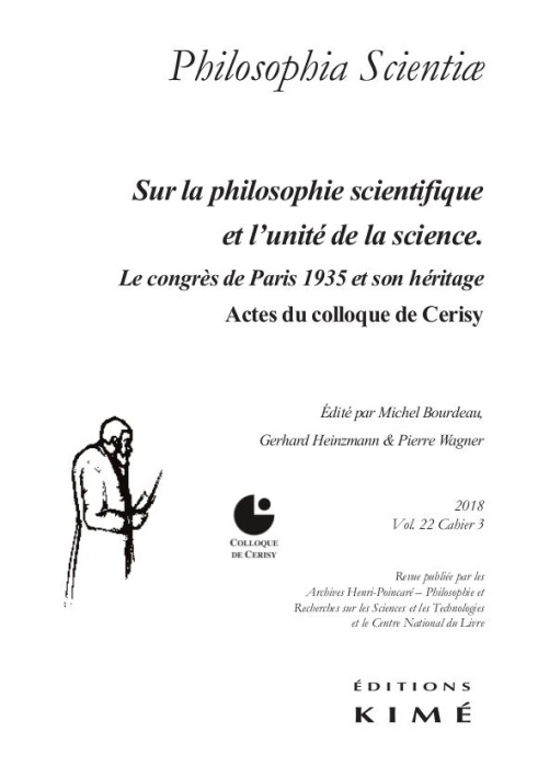 Emprunter Philosophia Scientiae Volume 22 N°3/2018 : Sur la philosophie scientifique. L'héritage du Congrès d livre