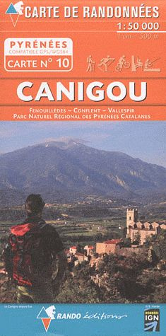 Emprunter Carte Canigou : Fenouillèdes, Conflent, Vallespir, Parc naturel régional des Pyrénées Catalanes. 1/5 livre