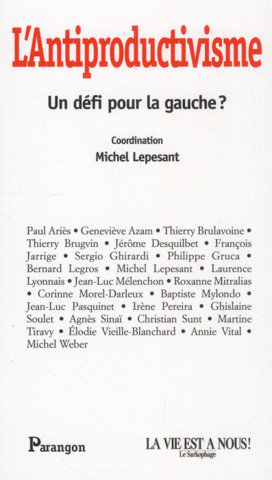 Emprunter L'Antiproductivisme / Un défi pour la gauche ? livre