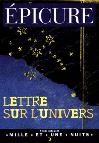 Emprunter LETTRE SUR L'UNIVERS livre