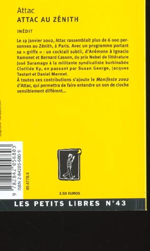Emprunter Attac au Zénith. Manifeste 2002 livre