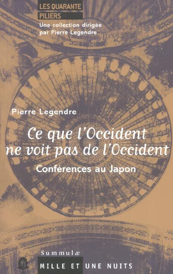 Emprunter Ce que l'Occident ne voit pas de l'Occident. Conférences au Japon livre