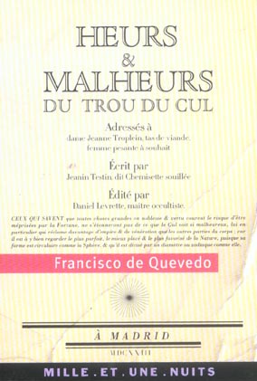 Emprunter Heurs et malheurs du trou du cul. Suivi de Poèmes satiriques et burlesques livre