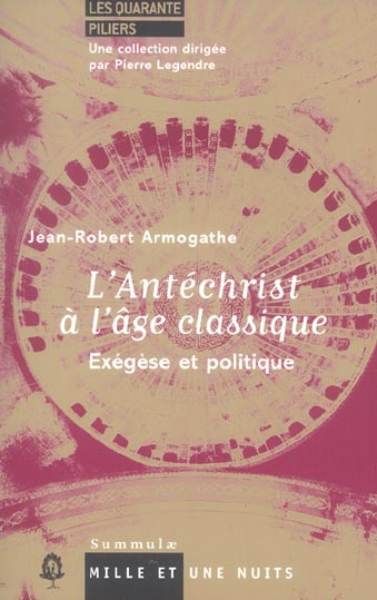 Emprunter L'Antéchrist à l'âge classique. Exégèse et politique livre
