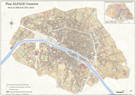 Emprunter Le Plan Alpage Vasserot. Paris au début du XIXe siècle. Format A2 livre