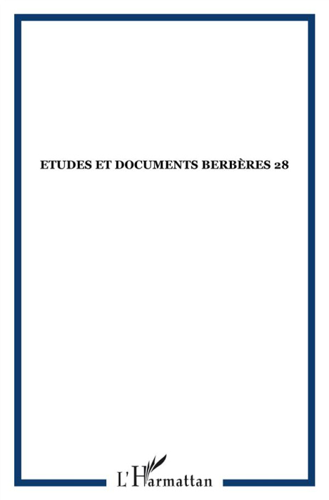 Emprunter Etudes et documents berbères N° 28 -2009 livre