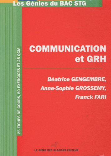 Emprunter COMMUNICATION-GRH. 25 FICHES DE COURS? 50 EXERCICES ET 25 QCM - 25 FICHES DE COURS, 50 EXERCICES ET livre