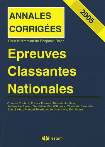Emprunter Epreuves Classantes Nationales 2005. Annales corrigées livre