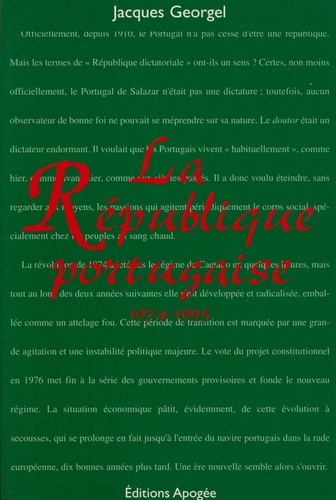 Emprunter La République portugaise, 1974-1995 livre