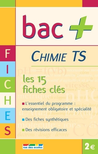 Emprunter BAC TS CHIMIE FICHES - LES 15 FICHES CLES livre