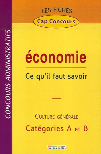 Emprunter FICHES ECONOMIE CATEGORIES A ET B livre