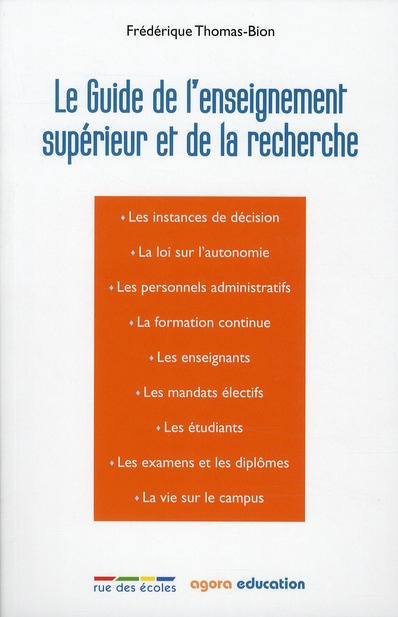Emprunter Le Guide de l'enseignement supérieur et de la recherche livre