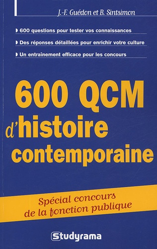 Emprunter 600 QCM d'histoire contemporaine. De 1900 à nos jours livre