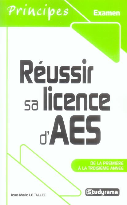 Emprunter Réussir sa licence d'AES. De la première à la troisième année livre