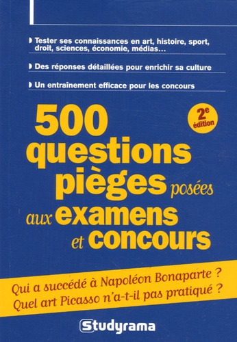 Emprunter 500 Questions pièges posées aux examens et concours. 2e édition livre