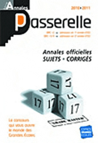 Emprunter Annales passerelle ESC. Edition 2010-2011 livre