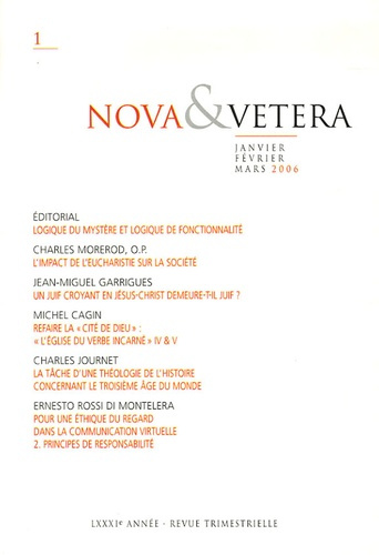 Emprunter NOVA ET VETERA 2006 N1 livre