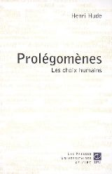 Emprunter PROLEGOMENES livre