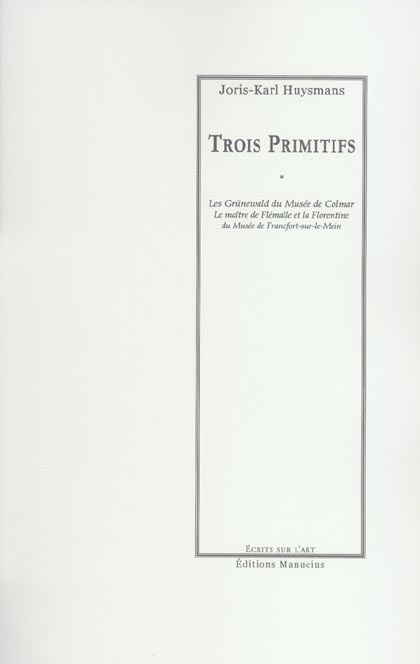 Emprunter TROIS PRIMITIFS livre
