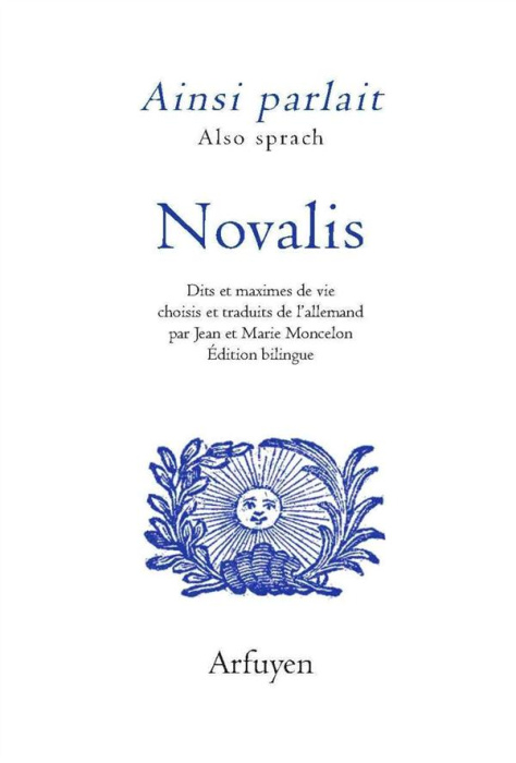 Emprunter Ainsi parlait Novalis. Edition bilingue français-allemand livre