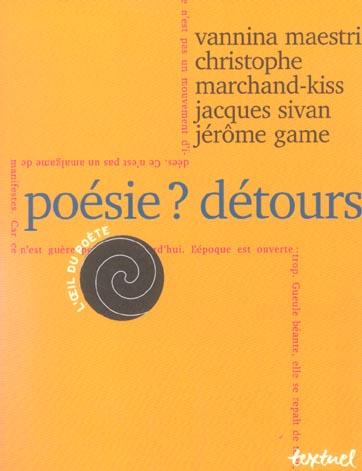 Emprunter POESIE, DETOURS livre