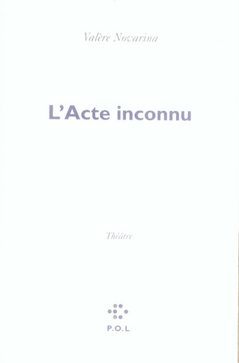 Emprunter L'acte inconnu livre