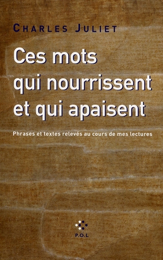 Emprunter Ces mots qui nourrissent et qui apaisent. Phrases et textes relevés au cours de mes lectures livre