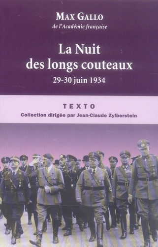 Emprunter La nuit des longs couteaux. 29-30 juin 1934 livre
