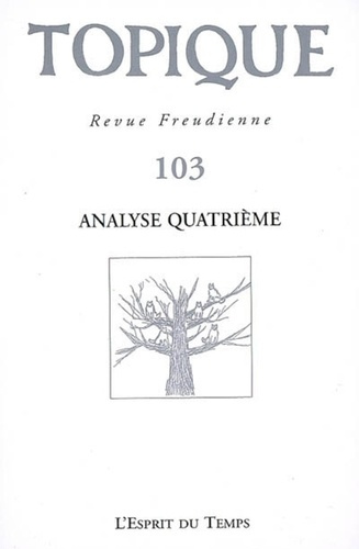 Emprunter Topique N° 103 : L'analyse quatrième livre
