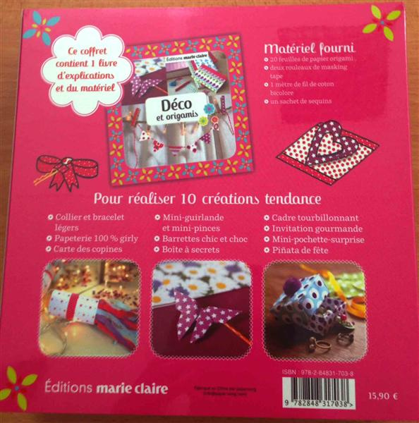 Emprunter Déco et origamis. Avec 2 rouleaux de masking tape, 1 mètre de fil coton et 1 sachet de sequins livre