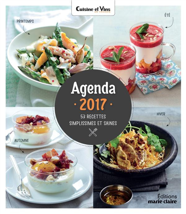 Emprunter Agenda 2017. 53 recettes simplissimes et saines livre