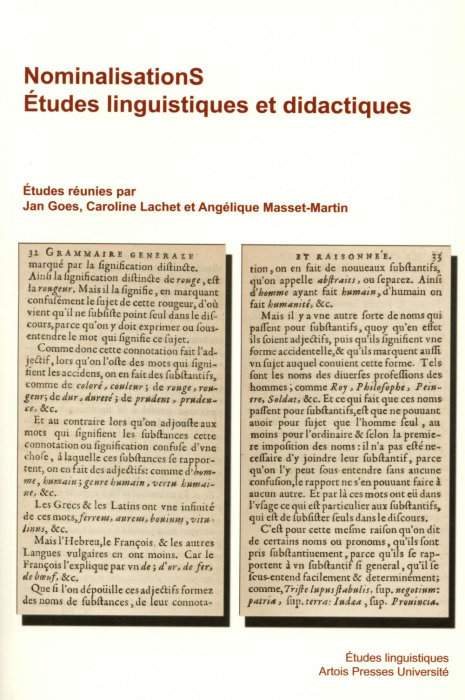 Emprunter NominalisationS. Etudes linguistiques et didactiques livre