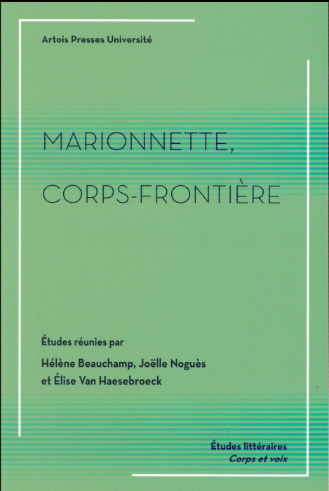 Emprunter Marionnette, corps-frontière livre