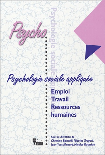 Emprunter PSYCHOLOGIE SOCIALE APPLIQUEE : EMPLOI, TRAVAIL ET RESSOURCES HUMAINES livre