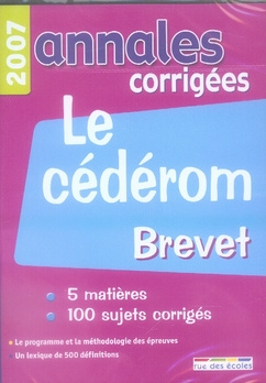 Emprunter ANNALES CORRIGEES CD BREVET livre
