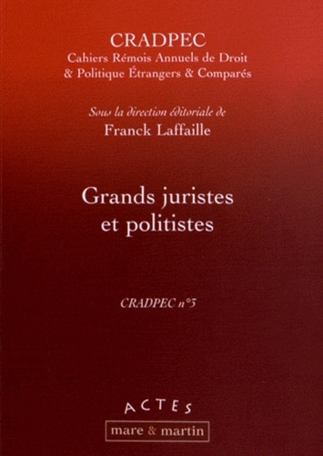 Emprunter Grands juristes et politistes livre