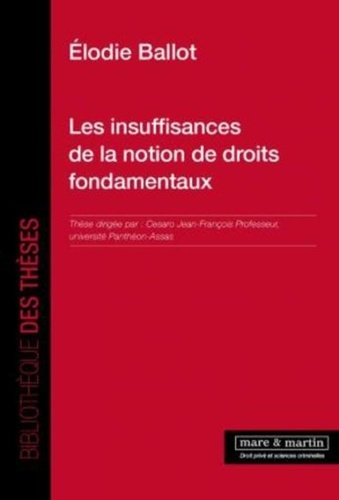 Emprunter Les insuffisances de la notion de droits fondamentaux livre