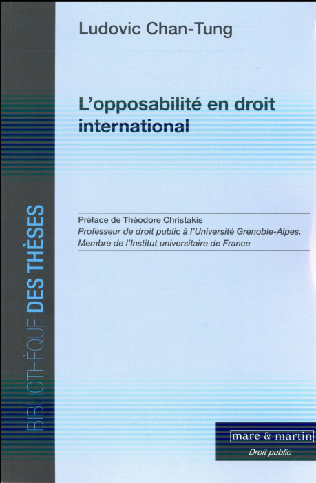 Emprunter L'opposabilité en droit international livre