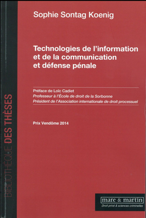Emprunter Technologies de l'information et de la communication et défense pénale livre