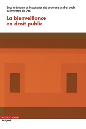 Emprunter La bienveillance en droit public livre