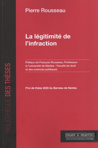 Emprunter La légitimité de l'infraction livre